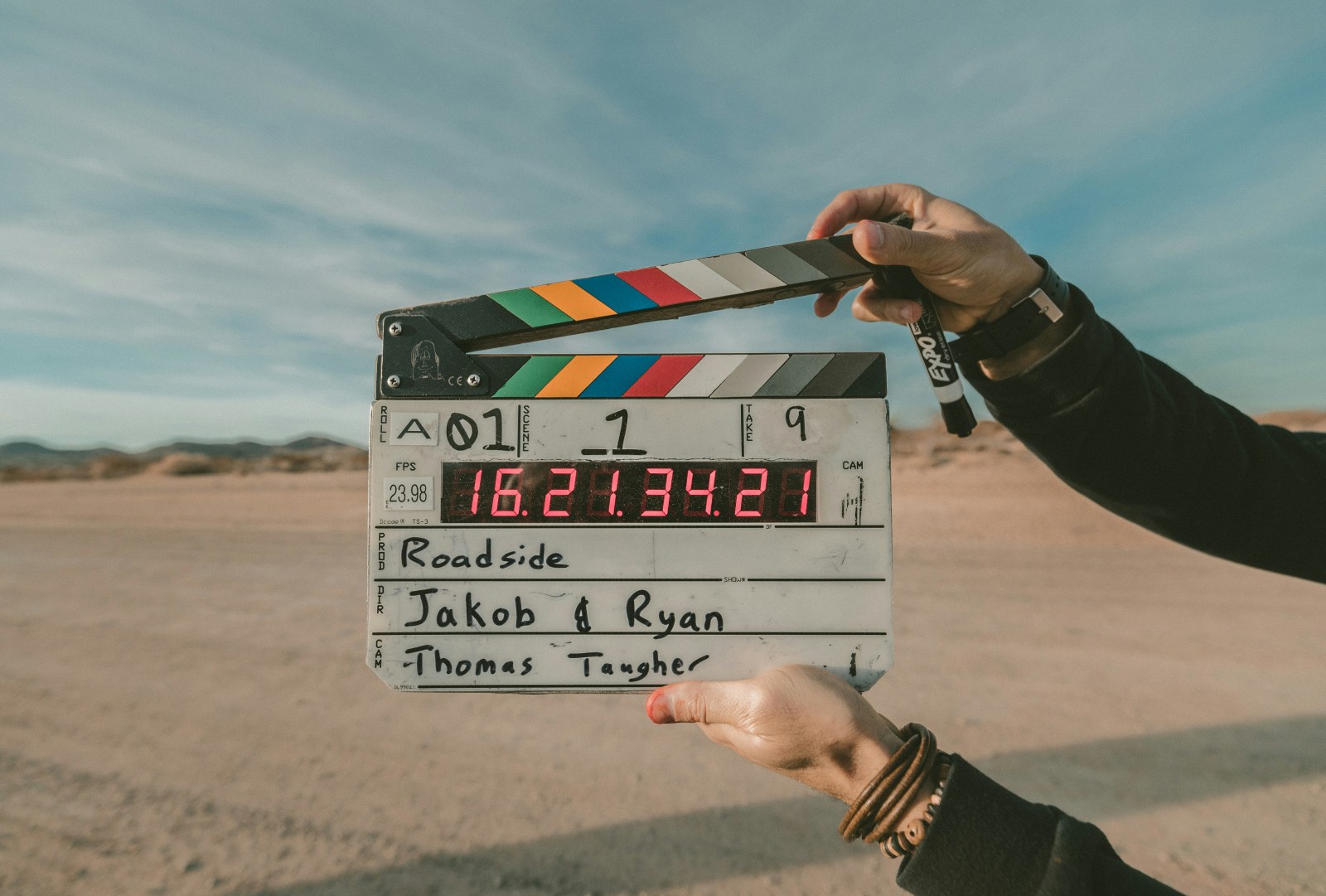 On location filming